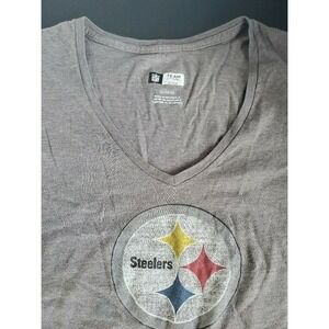 Pittsburgh Steelers T-Shirt NFL team apparel Grey With Logo